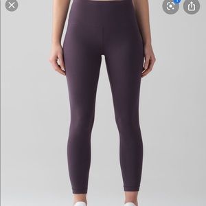 SOLD Lululemon align pant NWOT 4 black currant
